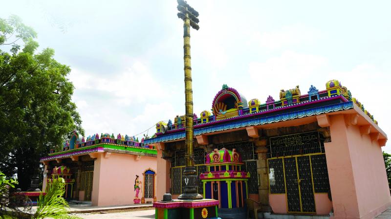 Left: Lord Venkateswara Swamy temple and Ranganathaswamy temple on the right in Ghatkesar. (Photo: Gandhi) Left: Lord Venkateswara Swamy temple and Ranganathaswamy temple on the right in Ghatkesar. (Photo: Gandhi)