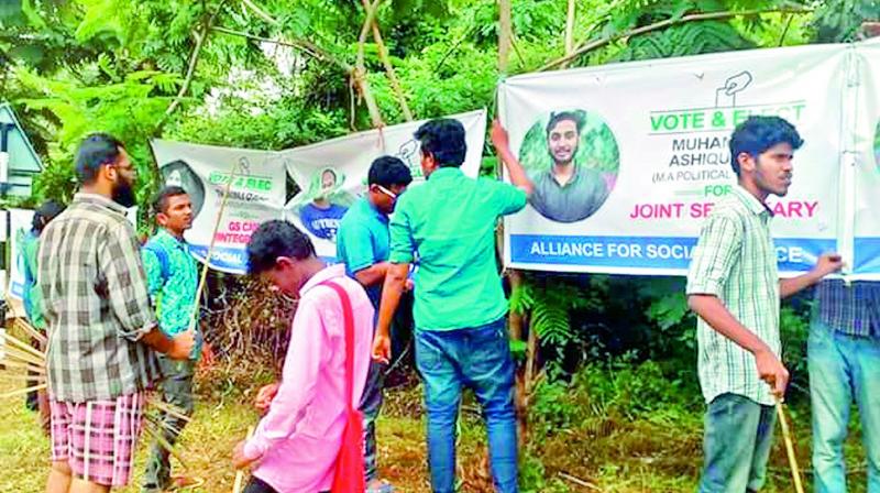 No candidate shall be permitted to make use of printed posters or printed material for canvassing. No candidate shall be permitted to make use of printed posters or printed material for canvassing.