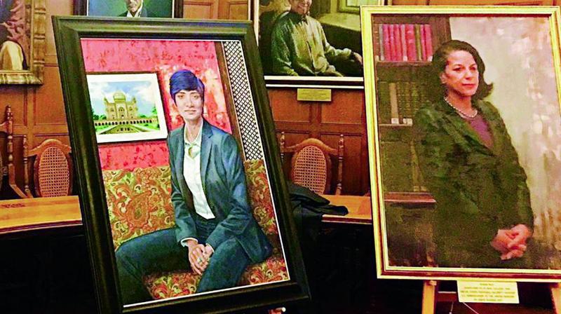 City-born lawyer Menaka Guruswamy’s portrait is unveiled at Rhodes House, Oxford University, in England. City-born lawyer Menaka Guruswamy’s portrait is unveiled at Rhodes House, Oxford University, in England.
