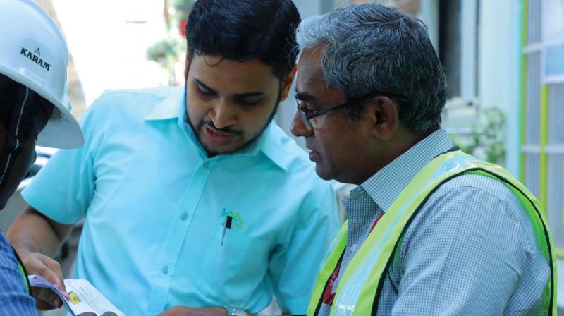 CMRS team during the safety inspection along the second reach of Kochi Metro. CMRS team during the safety inspection along the second reach of Kochi Metro.