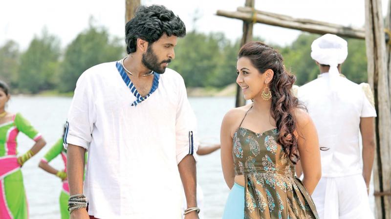 Vikram Prabhu and Nikki Galrani Vikram Prabhu and Nikki Galrani