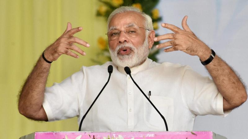 Prime Minister Narendra Modi addressing at the Centenary Celebrations of Patna University, in Patna, Bihar. (Photo: PTI) Prime Minister Narendra Modi addressing at the Centenary Celebrations of Patna University, in Patna, Bihar. (Photo: PTI)