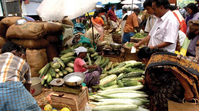 The common man is bearing the brunt of the increased wholesale prices of vegetables in India. The common man is bearing the brunt of the increased wholesale prices of vegetables in India.
