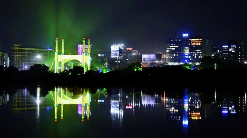 A panoramic view of the Hyderabad International Convention Centre, where the GES will be held. — Gandhi. A panoramic view of the Hyderabad International Convention Centre, where the GES will be held. — Gandhi.