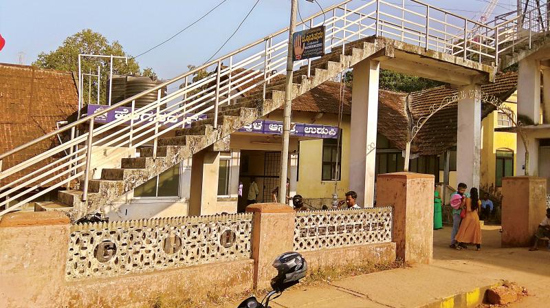The present Mother and Child Hospital in Udupi and the new building in the background. The present Mother and Child Hospital in Udupi and the new building in the background.