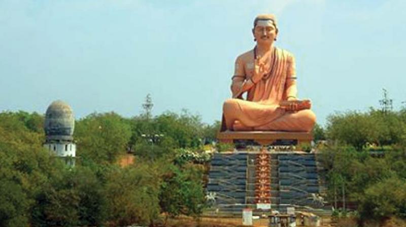 The statue of Lingayat icon Basaveshwara at Basavakalyana in Bidar district. The statue of Lingayat icon Basaveshwara at Basavakalyana in Bidar district.