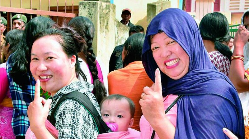 According to the exit polls, the BJP will also consolidate its position in two other northeastern states of Meghalaya and Nagaland. (Photo: File/PTI) According to the exit polls, the BJP will also consolidate its position in two other northeastern states of Meghalaya and Nagaland. (Photo: File/PTI)