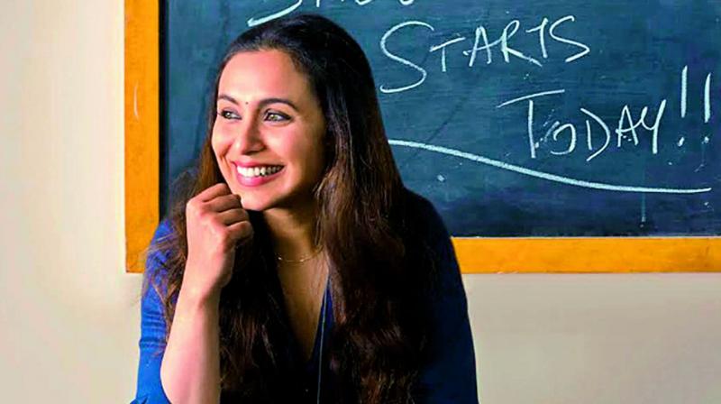 Rani Mukerji in Hichki. Rani Mukerji in Hichki.