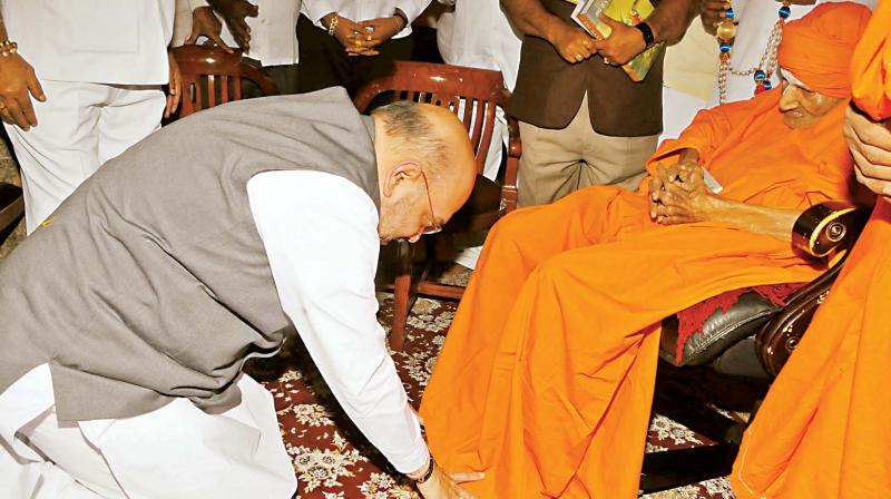 Amit Shah calls BJP's Yeddyurappa 'No. 1 in corruption,' corrects himself