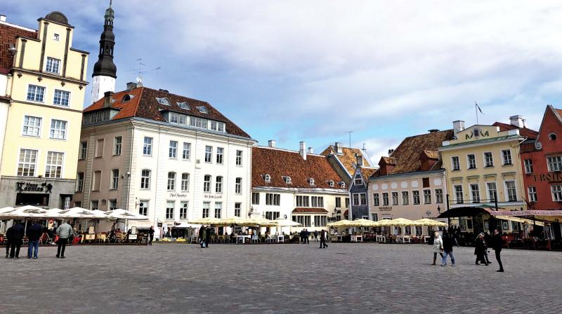 Old Town Tallinn with cobbled paths and squares are typical of any European Town. Old Town Tallinn with cobbled paths and squares are typical of any European Town.