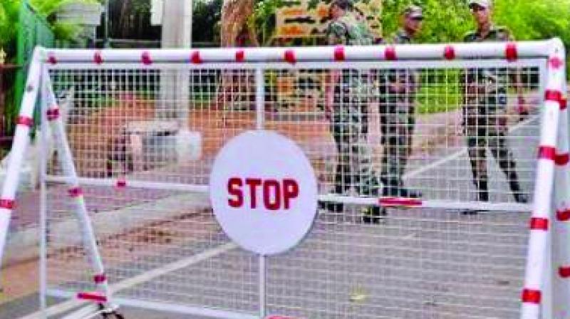 The Local Military Authority (LMA) has relaxed the night restriction (10 pm to 7 am) on Gough Road, Wellington Road and Allahabad Gate. The Local Military Authority (LMA) has relaxed the night restriction (10 pm to 7 am) on Gough Road, Wellington Road and Allahabad Gate.