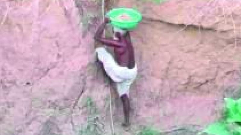 He picked up the shovel the day after his neighbour had to move house to house to get a pot of water for his sick child. This was in May, 2015. He picked up the shovel the day after his neighbour had to move house to house to get a pot of water for his sick child. This was in May, 2015.