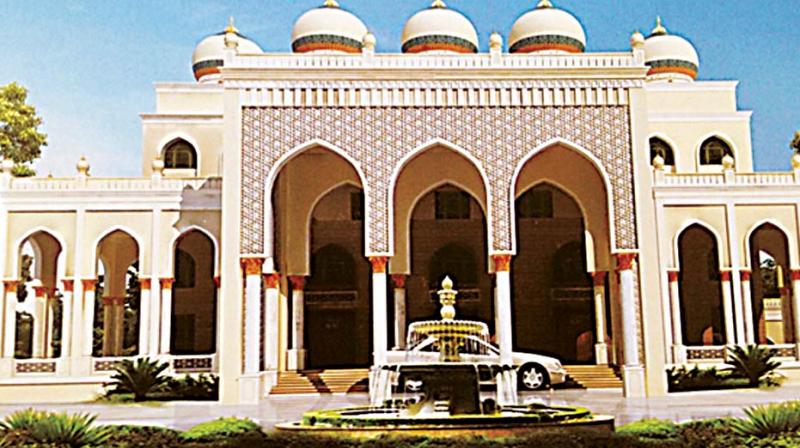 The Haj Bhavan in Bengaluru. The Haj Bhavan in Bengaluru.