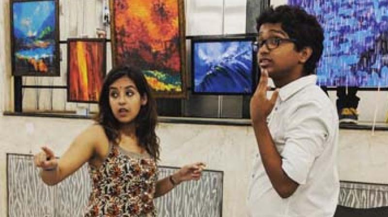 Anubhav Ghosh (right), Co-founder of Picanva with an intern at work. Anubhav Ghosh (right), Co-founder of Picanva with an intern at work.