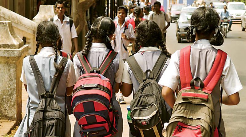 As schools reopened today, teachers welcomed children by singing songs. (Representational Image) As schools reopened today, teachers welcomed children by singing songs. (Representational Image)