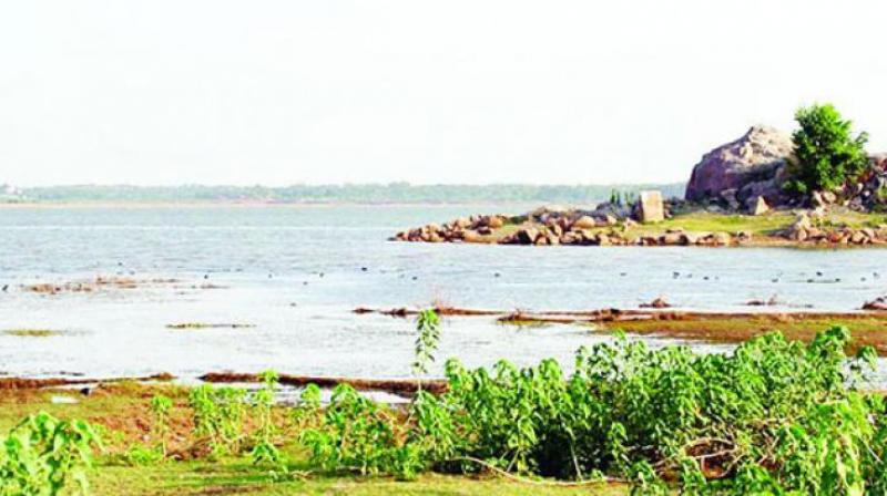 The Himayatsagar Lake in Hyderabad The Himayatsagar Lake in Hyderabad