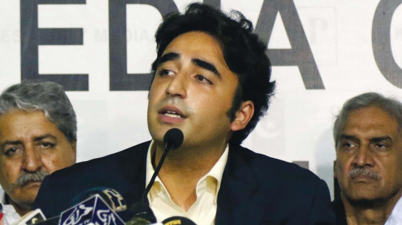 Bilawal, 31, said all opposition parties had decided that the government must step down. (Photo: File) Bilawal, 31, said all opposition parties had decided that the government must step down. (Photo: File)