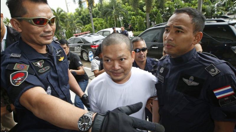 Wiraphon was convicted of money laundering, fraud and violating the Computer Crime Act for raising funds online, a Bangkok court official said. (Photo: AP) Wiraphon was convicted of money laundering, fraud and violating the Computer Crime Act for raising funds online, a Bangkok court official said. (Photo: AP)
