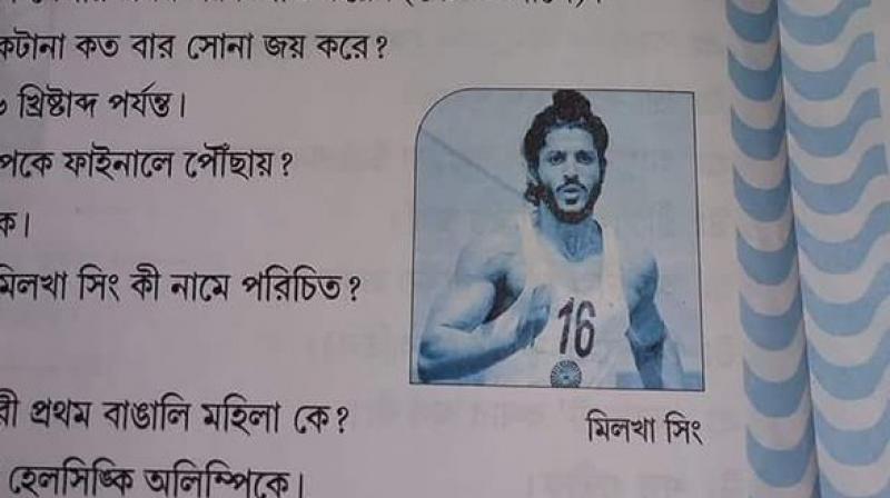 The image was captioned as 'Milkha Singh' in Bengali. (Photo: Twitter | @Lyfeghosh) The image was captioned as 'Milkha Singh' in Bengali. (Photo: Twitter | @Lyfeghosh)