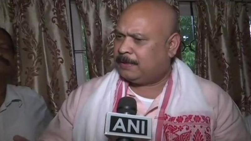 Assam TMC president Dwipen Pathak's resignation came within hours of a TMC delegation arriving at the Silchar airport. (Photo: ANI | Twitter) Assam TMC president Dwipen Pathak's resignation came within hours of a TMC delegation arriving at the Silchar airport. (Photo: ANI | Twitter)
