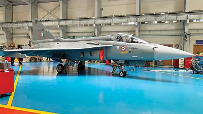 A file image of indigenously built Tejas LCA