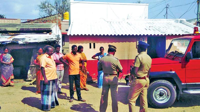 Cops make inquiries at Nalampalli. (Photo: DC) Cops make inquiries at Nalampalli. (Photo: DC)