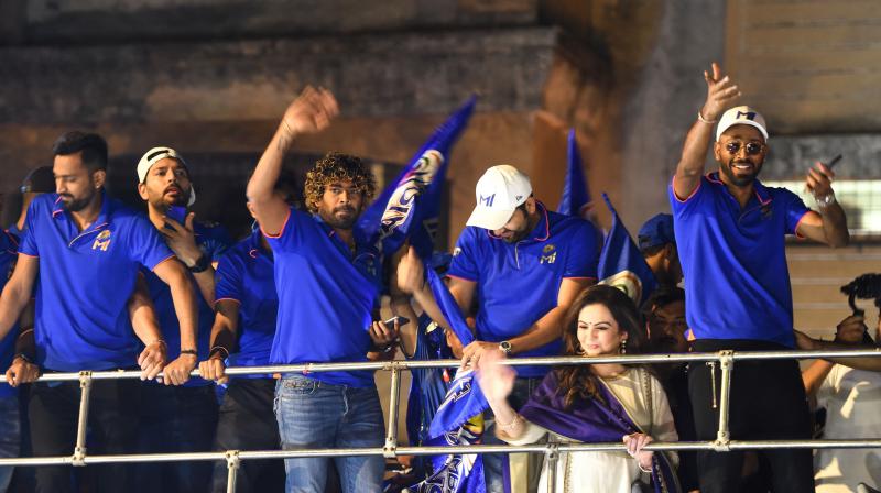 The mercurial Hardik Pandya (right) celebrates with Mumbai Indians teammates last year's IPL triumph but does he have the cool to be the team finisher? (AFP) The mercurial Hardik Pandya (right) celebrates with Mumbai Indians teammates last year's IPL triumph but does he have the cool to be the team finisher? (AFP)