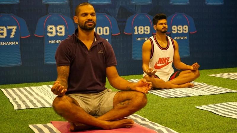 Delhi players do the concentration stuff. (Photo: Delhi Capitals)