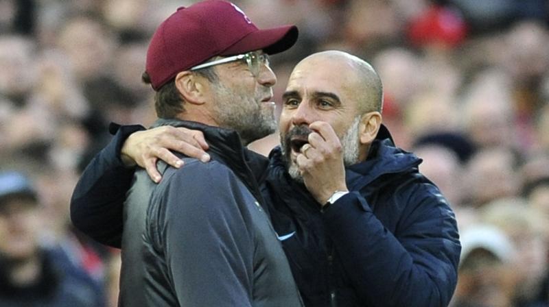 Guardiola feels his own team deserve credit for amassing 47 points in 20 league matches and is certain they will get opportunities to apply pressure on Liverpool after Thursday's match. (Photo: AP) Guardiola feels his own team deserve credit for amassing 47 points in 20 league matches and is certain they will get opportunities to apply pressure on Liverpool after Thursday's match. (Photo: AP)