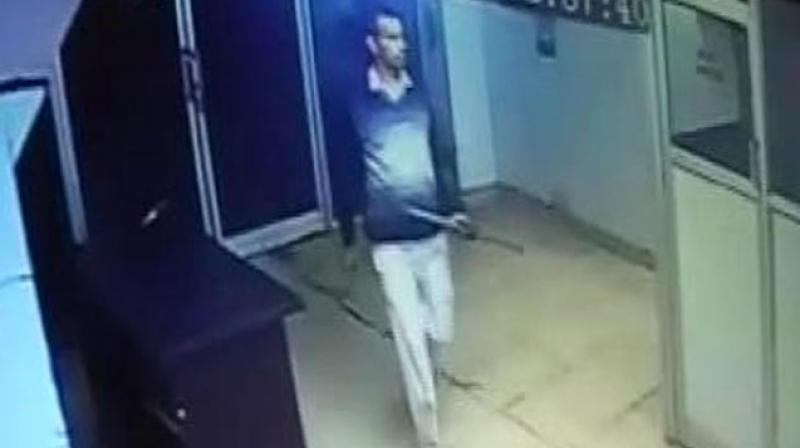 A man, who was caught on CCTV camera, allegedly murdered six people with a rod in Palwal. (Screengarb from NDTV) A man, who was caught on CCTV camera, allegedly murdered six people with a rod in Palwal. (Screengarb from NDTV)