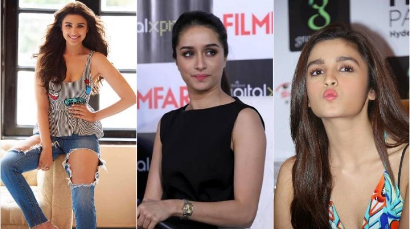 Parineeti Chopra, Shraddha Kapoor and Alia Bhatt. Parineeti Chopra, Shraddha Kapoor and Alia Bhatt.