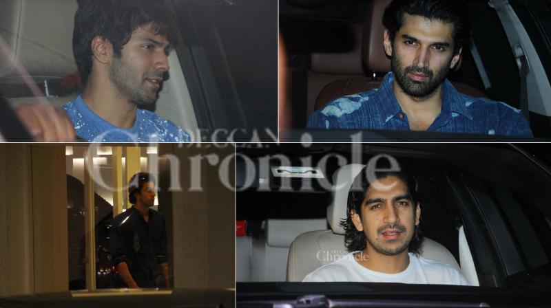 The boys troop at Karan Johar's residence. (Pics: Viral Bhayani) The boys troop at Karan Johar's residence. (Pics: Viral Bhayani)