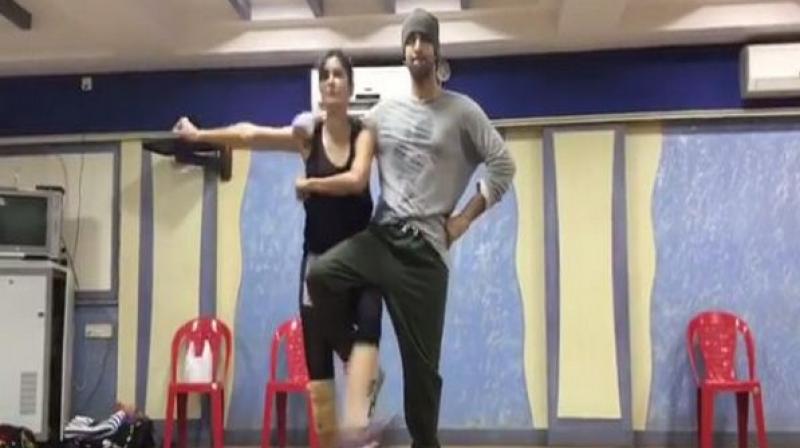 A screengrab from the video shared by Katrina Kaif. A screengrab from the video shared by Katrina Kaif.