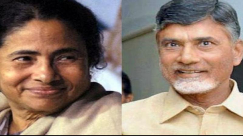 Naidu and Banerjee are believed to have also talked about the VVPAT issue. (Photo: PTI) Naidu and Banerjee are believed to have also talked about the VVPAT issue. (Photo: PTI)