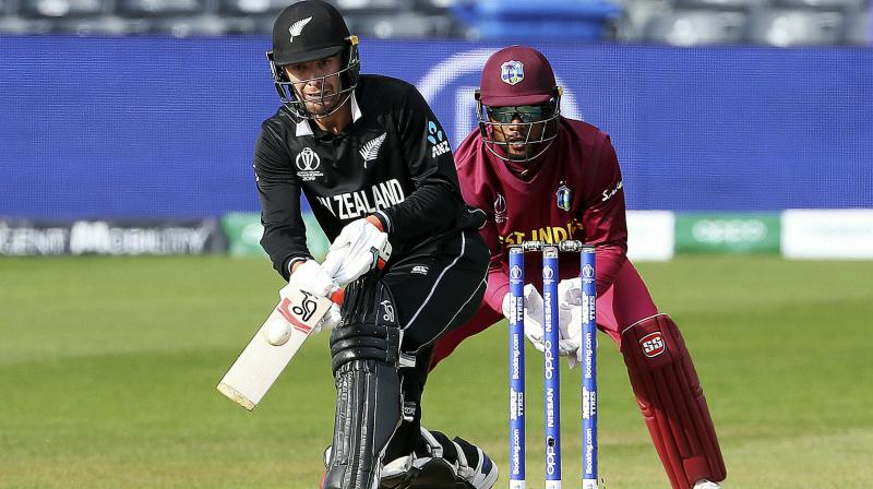 Skipper Kane Williamson and Tom Blundell stitched a 120 run partnership, before Williamson (85) was run out by Fabian Allen in the 26th over with the team still requiring 287 runs for the win. (Photo:AP) Skipper Kane Williamson and Tom Blundell stitched a 120 run partnership, before Williamson (85) was run out by Fabian Allen in the 26th over with the team still requiring 287 runs for the win. (Photo:AP)