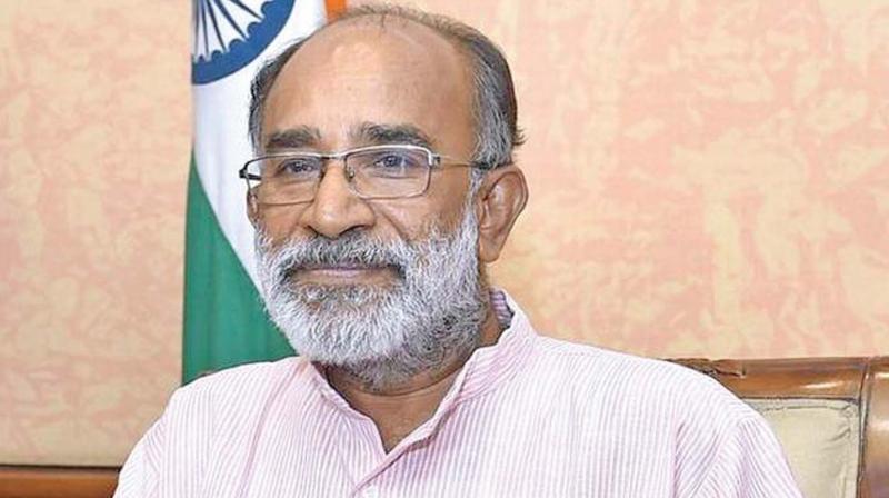 Union minister K.J. Alphons Union minister K.J. Alphons