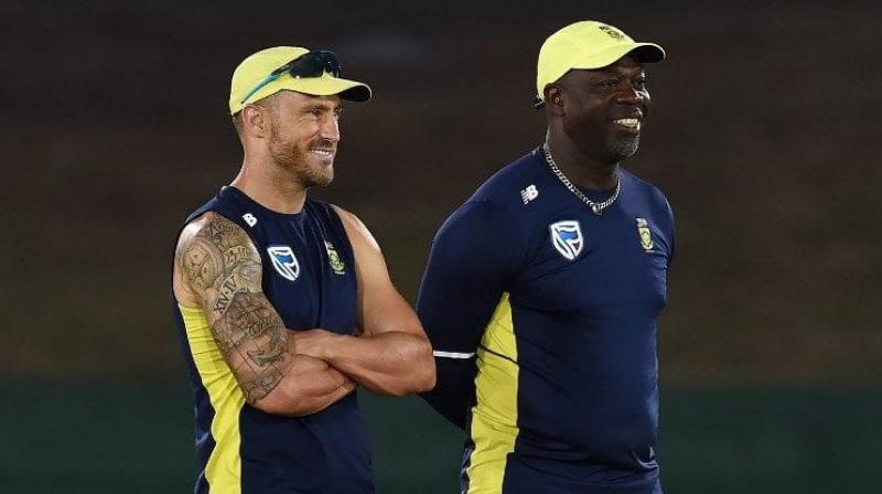 Just a day after Cricket South Africa (CSA) decided to sack former West Indian player and coach Ottis Gibson, current Proteas captain Faf du Plessis came out with a tweet stating that he liked working with Gibson. (Photo: AFP) Just a day after Cricket South Africa (CSA) decided to sack former West Indian player and coach Ottis Gibson, current Proteas captain Faf du Plessis came out with a tweet stating that he liked working with Gibson. (Photo: AFP)