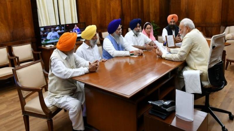 Prime Minister also instructed Ministry of External Affairs to facilitate the Nagar Kirtan that is commencing from Sri Nankana Sahib, the birthplace of Sri Guru Nanak Dev on July 25. (Photo: ANI) Prime Minister also instructed Ministry of External Affairs to facilitate the Nagar Kirtan that is commencing from Sri Nankana Sahib, the birthplace of Sri Guru Nanak Dev on July 25. (Photo: ANI)