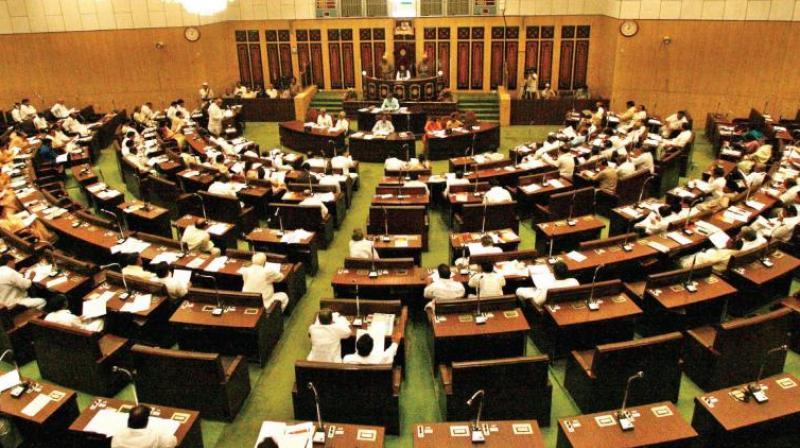 A picture of Telangana State Assembly A picture of Telangana State Assembly