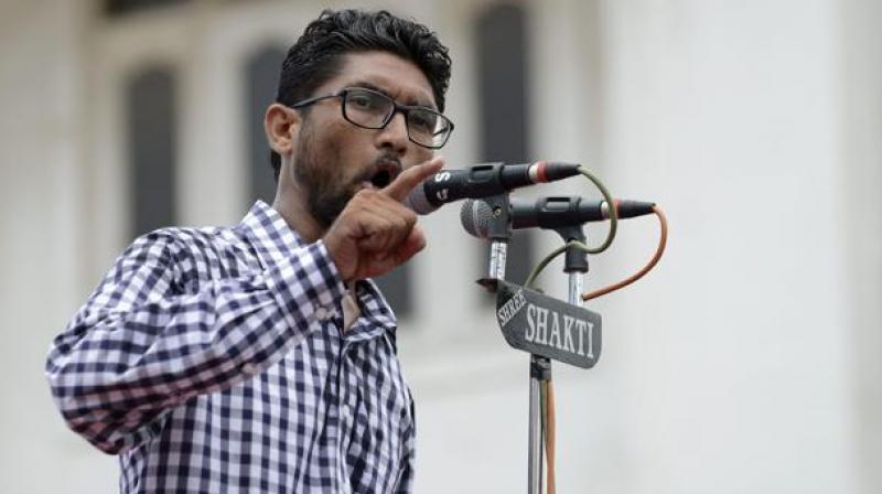 Pune Police had earlier said that they had received a complaint against Gujarat MLA and Dalit leader Mevani and Delhi's JNU student leader Khalid for their 'provocative' speeches at an event in Pune on December 31. (Photo: AFP) Pune Police had earlier said that they had received a complaint against Gujarat MLA and Dalit leader Mevani and Delhi's JNU student leader Khalid for their 'provocative' speeches at an event in Pune on December 31. (Photo: AFP)