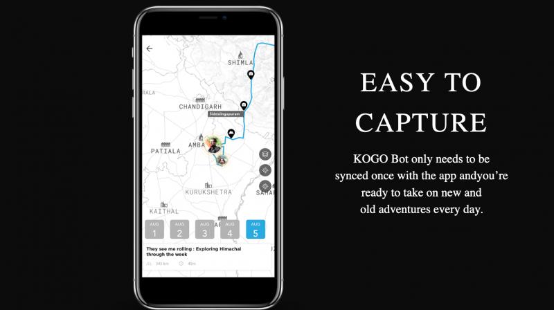 The KogoAPPâ„¢ takes the data captured by the device and uses artificial intelligence to automatically create stories as the person travels. The KogoAPPâ„¢ takes the data captured by the device and uses artificial intelligence to automatically create stories as the person travels.