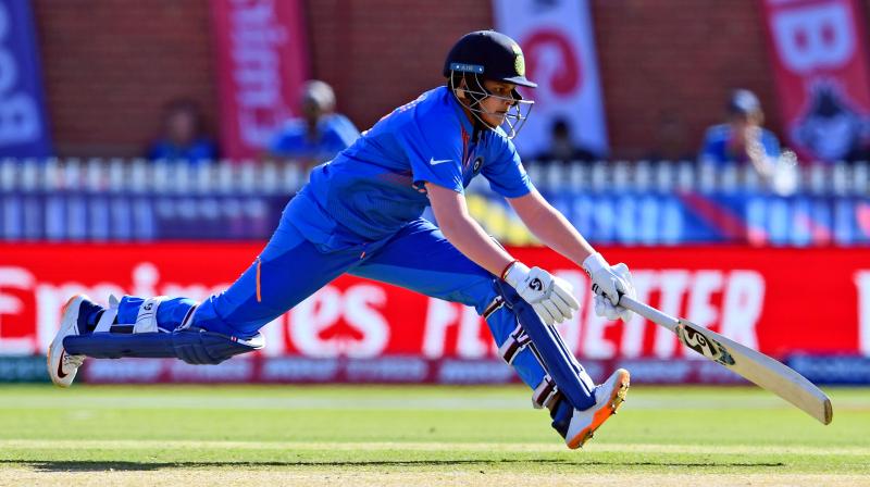 Shafali Verma takes a quick single from the Sri Lankan bowling during their Twenty20 womens World Cup cricket match in Melbourne on Saturday. AFP photo Shafali Verma takes a quick single from the Sri Lankan bowling during their Twenty20 womens World Cup cricket match in Melbourne on Saturday. AFP photo