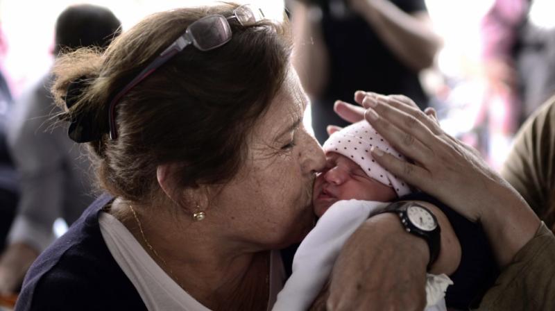 Nonpharmacological pain relief is often used with infants during minor painful procedures like heel sticks (Photo: AFP) Nonpharmacological pain relief is often used with infants during minor painful procedures like heel sticks (Photo: AFP)