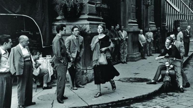 An American Girl in Italy, Florence by Ruth Orkin. An American Girl in Italy, Florence by Ruth Orkin.