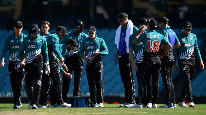 HEADING HOME: New Zealand cricketers at the Sydney cricket ground during the first ODI against Australia on Friday. AFP Photo HEADING HOME: New Zealand cricketers at the Sydney cricket ground during the first ODI against Australia on Friday. AFP Photo