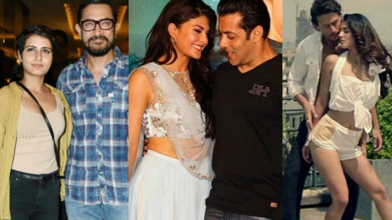 Aamir Khan-Fatima Sana Shaikh, Salman Khan-Jacqueline Fernandez and Tiger Shroff-Disha Patani. Aamir Khan-Fatima Sana Shaikh, Salman Khan-Jacqueline Fernandez and Tiger Shroff-Disha Patani.