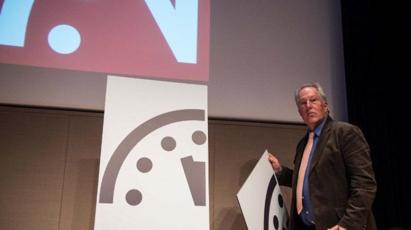 File photo of the Doomsday Clock. (Photo: AFP) File photo of the Doomsday Clock. (Photo: AFP)