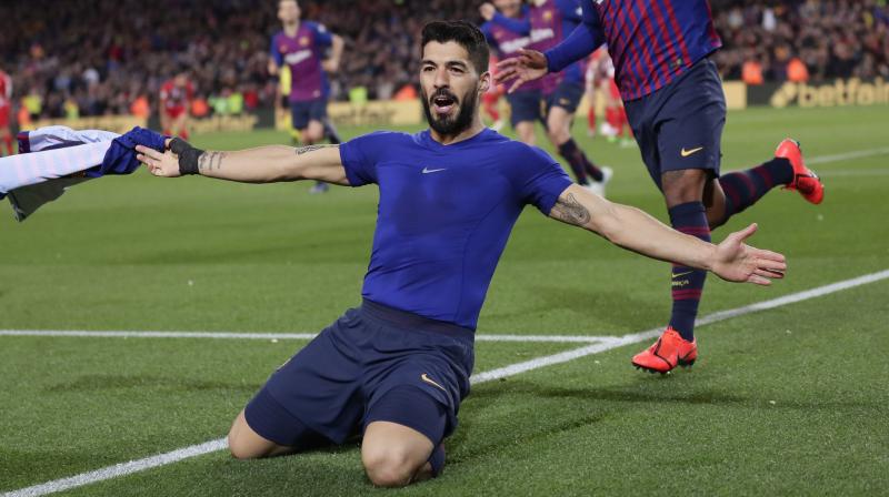 Barcelona forward Luis Suarez. AP Photo Barcelona forward Luis Suarez. AP Photo
