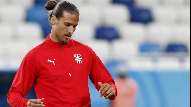 Saudi Arabian club Al Ittihad striker Aleksander Prijovic. AP Photo Saudi Arabian club Al Ittihad striker Aleksander Prijovic. AP Photo