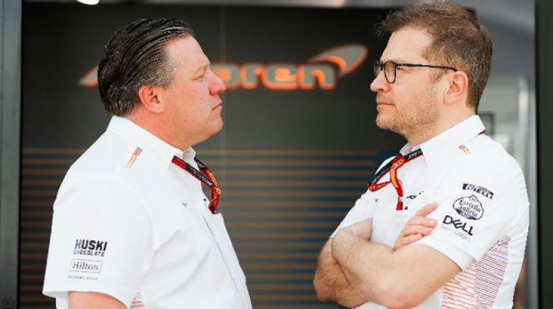 McLaren CEO Zak Brown and Team Principal Andreas Seidl.